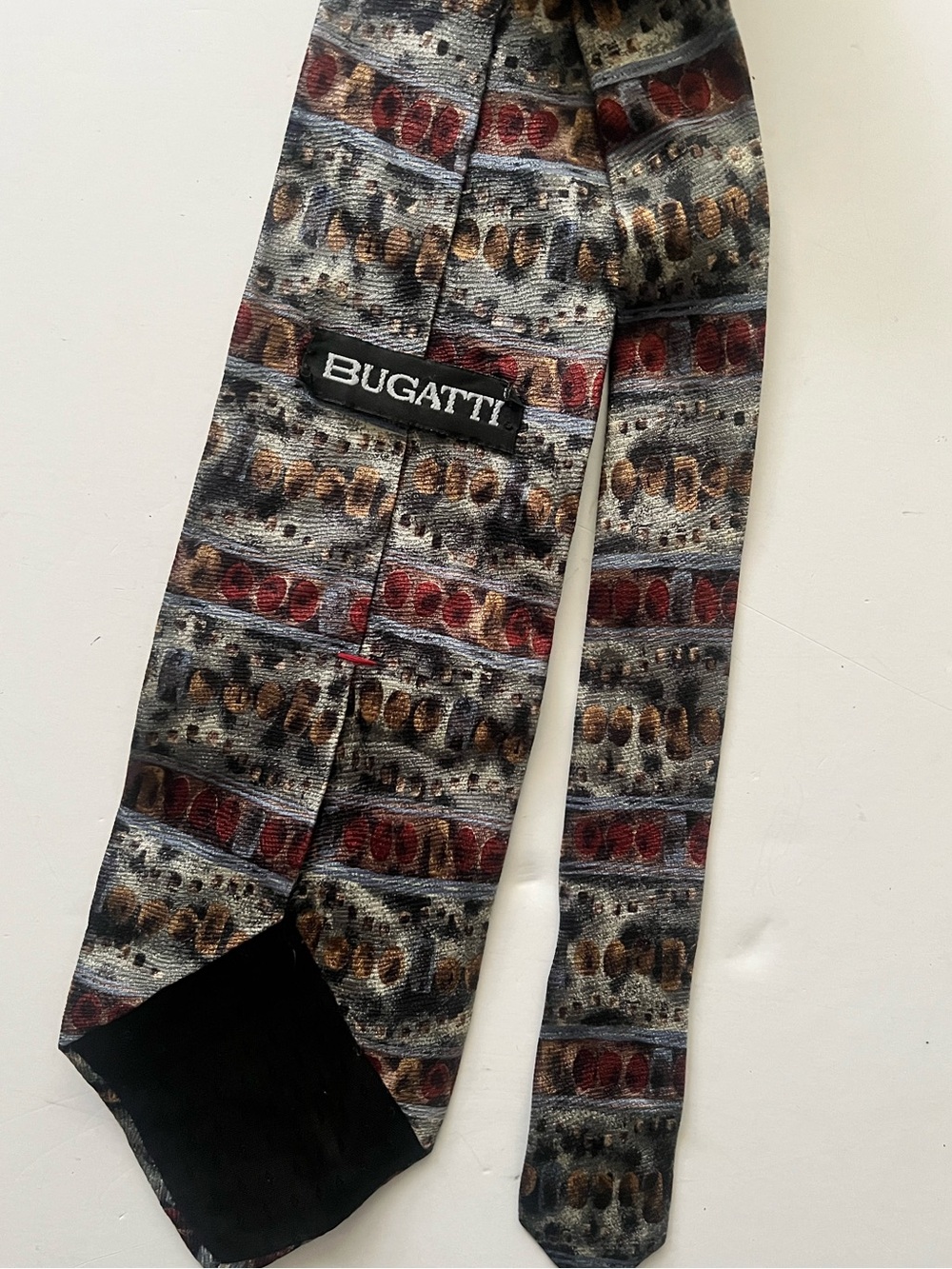Vintage Bugatti Brand Silk Tie